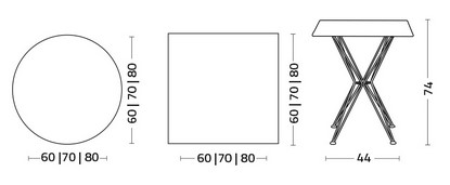 dimensions de la table star colico