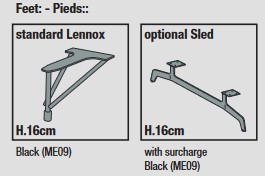 Füße des Sofas Lennox von Ditre Italia 2 und 3 Sitzplätze Linear