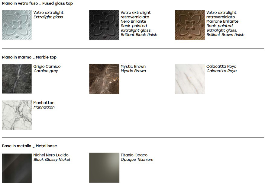 Cristaline Fiam Konsole Oberflächenfinish