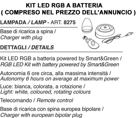 Lampada Roaming Plust kit luce