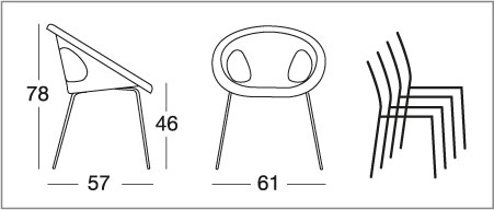chaise-drop-scab-cadre-peint-dimensions