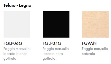 Sedia Loop Mono Wooden Legs Infiniti Design finitura struttura