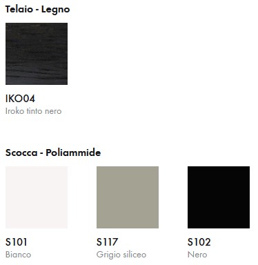 Sedia Next 4 legs Outdoor Infiniti Design colori