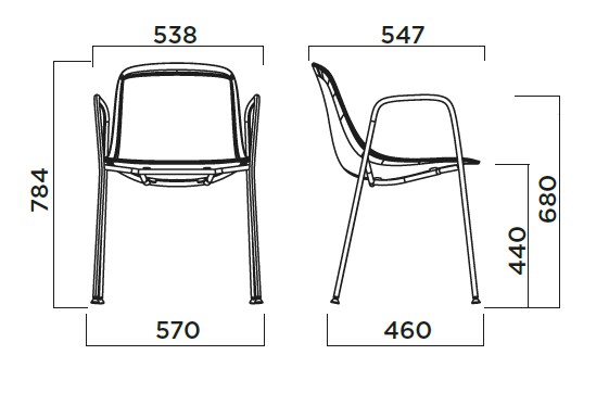 Loop Binuance Infiniti Design armchair sizes