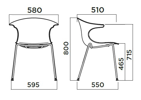 Loop Mono Infiniti Design upholstered sizes