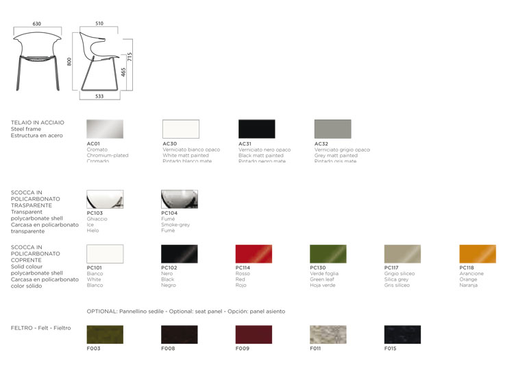 Loop Sledge Stuhl Infiniti Design Größen und Farben