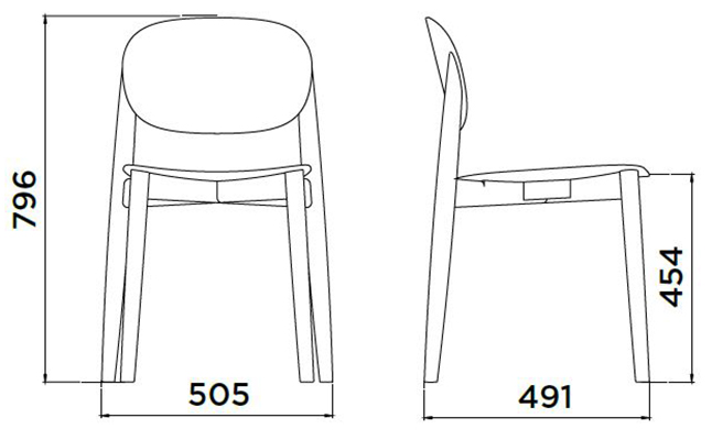 sedia-harmo-infiniti-design-dimensioni