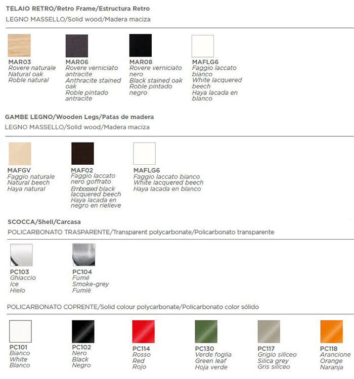 stuhl-loop-retrò-infiniti-design-ausführungen