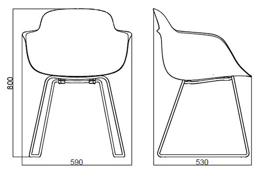 chair-sicla-sled-infiniti-design-dimensions