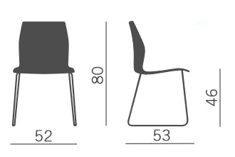 chaise-kalea-slitta-dimensions
