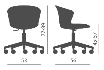 kicca-plus-gaslift-swivel-chair-dimensions