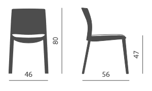 sedia-klia-kastel-imbottita-dimensioni