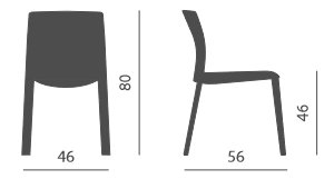 sedia-klia-kastel-dimensioni