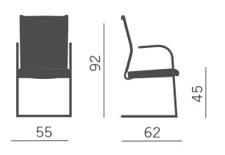 chaise-kosmo-mesh-kastel-dimensions