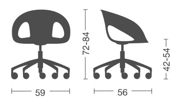 sedia-krizia-kastel-girevole-5-razze-dimensioni