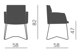kribio-kastel-sled-armchair-dimensions