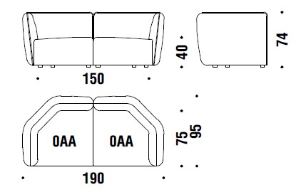sofa-Chamfer-Moroso-dimensions