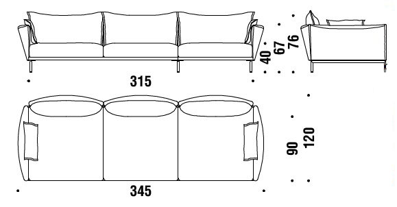 sofa-Gentry-Moroso-dimensions