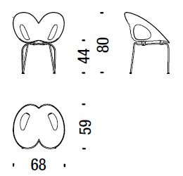 RippleChair-chair-Moroso-dimensions