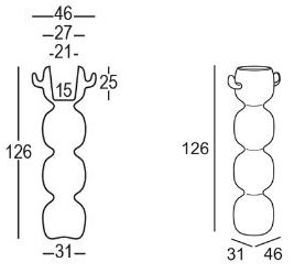 Vase Max Plust dimensions