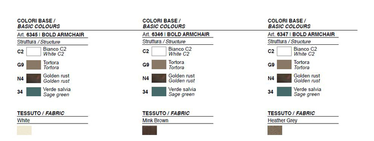 Bold Armchair Plust colours