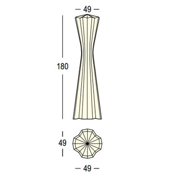 Frozen Lamp Plust Indoor / Outdoor dimensions and sizes