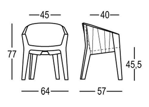 Frozen Chair Stuhl Plust Abmessungen und Größen