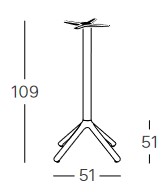 Dimensions scab design nemo fixe h 110
