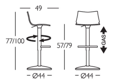 Day Up Pop Scab Stool Dimensions
