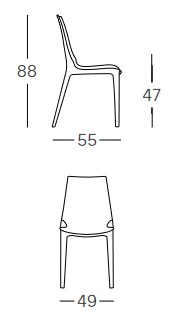 sedia-vanity-chair-scab-dimensioni