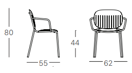 sedia-si-si-barcode-con-braccioli-scab-dimensioni
