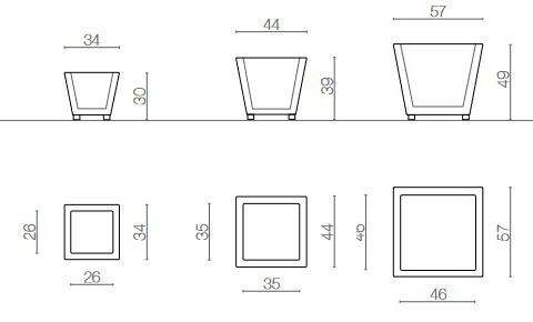 Kabin-Serralunga-vase-größe
