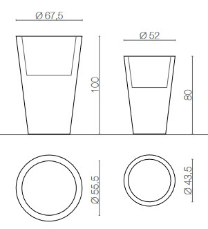 Vase-Liscio-Siena-Serralunga-Illuminable-sizes