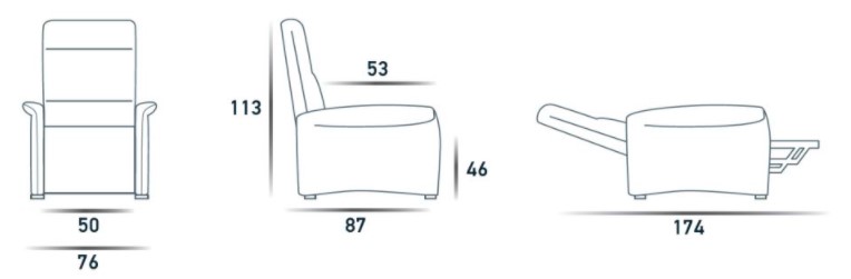 cloe-spazio-relax-lift-armchair-sizes