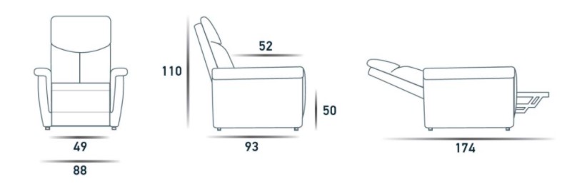 fara-spazio-relax-lift-armchair-sizes