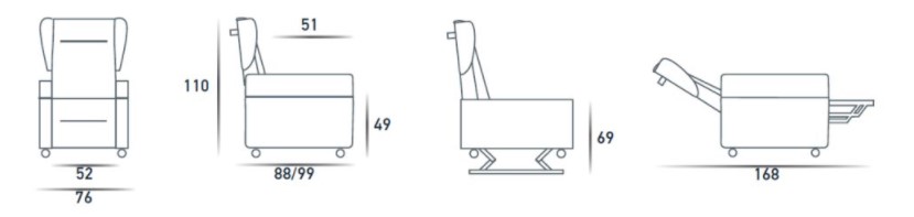 fauteuil-relevable-rekax-Vita-spazio-relax-dimensions