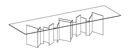Mesa Metropolis XXL Tonelli Design rectangular medidas