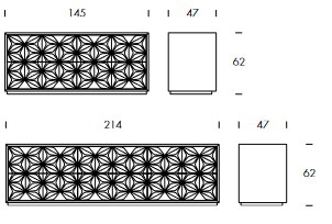 Comò All Star Night Tonin Casa dimensioni