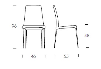 AragonaElite-chaise-Tonin-dimensions