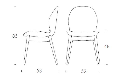SorrentoÉsprit-chaise-Tonin-Dimensions