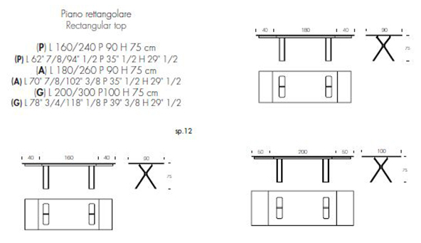 stiil-extensible-rectangulaire-tonin-casa-dimensions