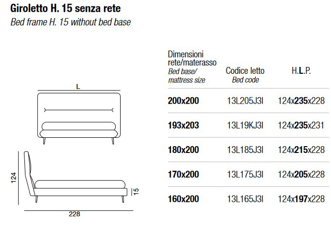 Dimensions du Lit De-Light Twils Double