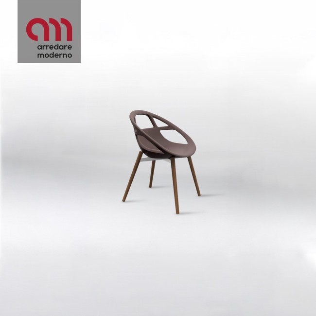 Lola Steel Wood Casprini Poltroncina moderna - Arredare Moderno