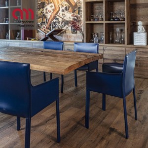 Sedia con braccioli Enrico Pellizzoni Pasqualina - Arredare Moderno