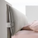 Letto matrimoniale Ergogreen Beatrice imbottito - Arredare Moderno