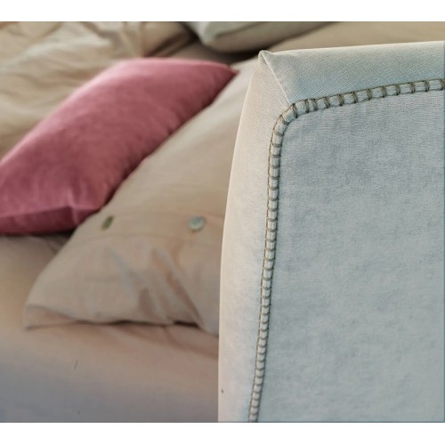 Letto singolo Ergogreen Giselle Plain in pelle - Arredare Moderno