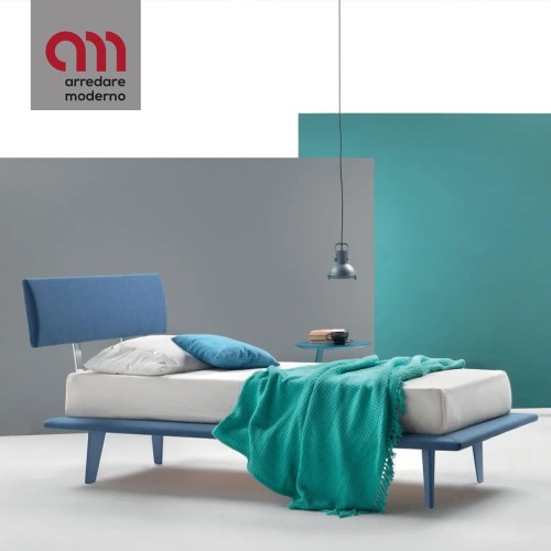 Letto singolo Ergogreen Nicole Tessile design - Arredare Moderno