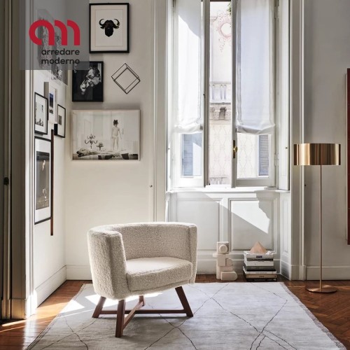 Poltrona piccola da salotto Gervasoni Gray 08 moderna - Arredare Moderno