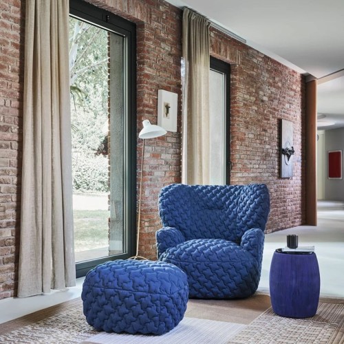 Pouf rotondo Gervasoni Loll  - Arredare Moderno