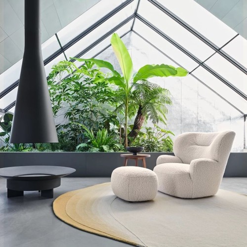 Pouf rotondo Gervasoni Loll  - Arredare Moderno